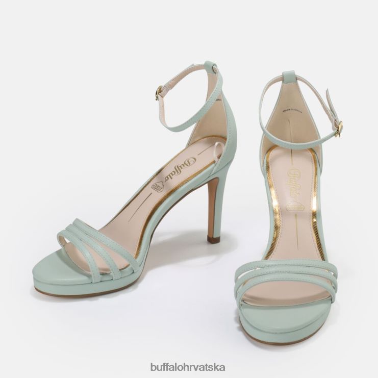 menta zelena Buffalo melissa veganska sandala s visokom petom |sandale TDD6T857